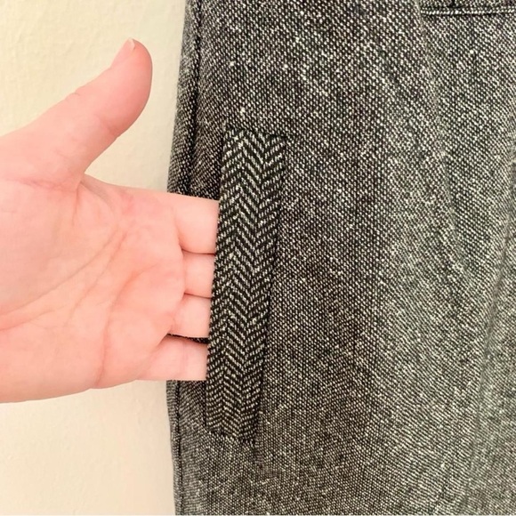 Classic + Sophisticated Ann Taylor Petites- 0P Herringbone Wool Sheath Dress - Picture 3 of 8